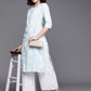 Ahalyaa Floral Block Print Pure Cotton Kurta | Swadesiicart