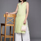 Ahalyaa Women Striped Gotta Patti Pastel Pure Cotton Kurta | Swadesiicart