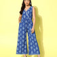 Ahalyaa Printed Cotton Basic Jumpsuit | Swadesiicart