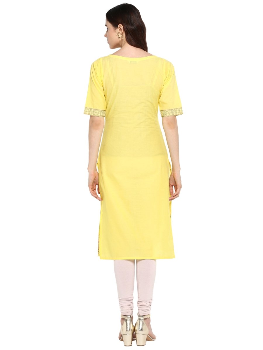 Ahalyaa Womens Cotton Straight Kurta | Swadesiicart