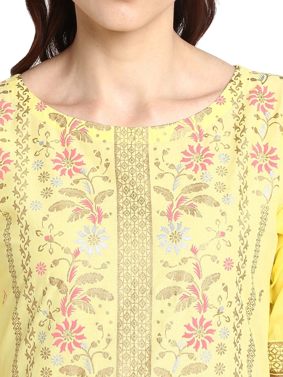 Ahalyaa Womens Cotton Straight Kurta | Swadesiicart