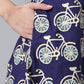 Ahalyaa Women Navy Blue & Off White Pure Cotton Printed Angrakha Beautiful Kurta | Swadesiicart
