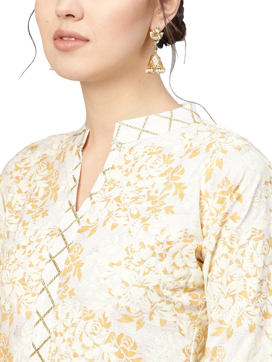 Ahalyaa Women's Straight Cotton Kurta | Swadesiicart
