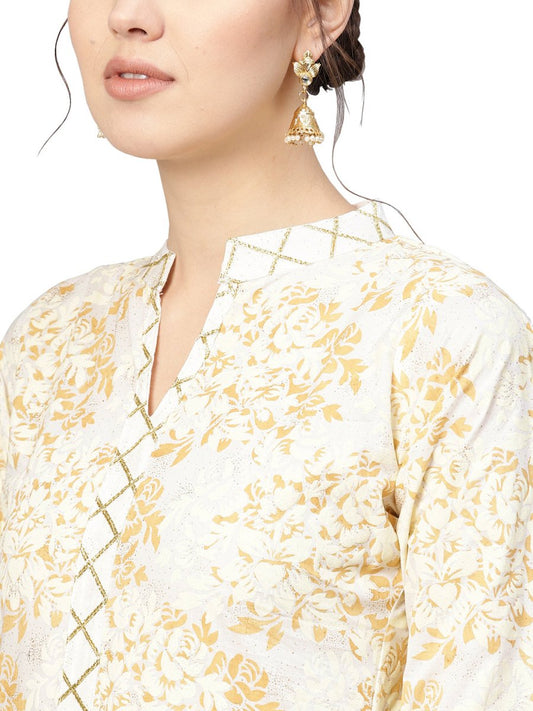 Ahalyaa Women's Straight Cotton Kurta | Swadesiicart