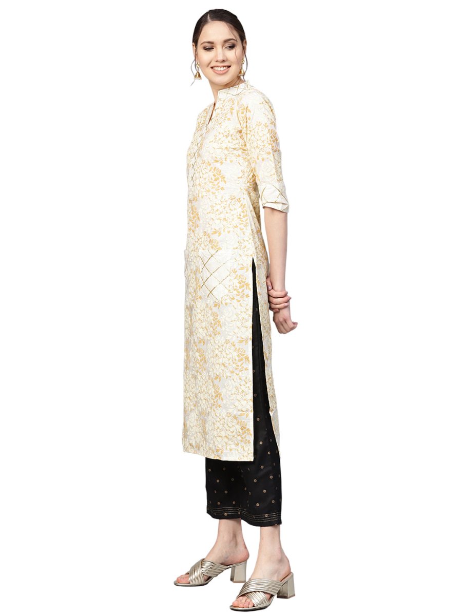 Ahalyaa Women's Straight Cotton Kurta | Swadesiicart