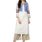 Ahalyaa Printed Straight Cotton Blend Kurta with koti Jacket | Swadesiicart