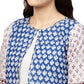 Ahalyaa Printed Straight Cotton Blend Kurta with koti Jacket | Swadesiicart