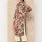 Ahalyaa Women Brown & Orange Floral Printed Crepe Kurta | Swadesiicart