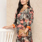 Ahalyaa Women Floral Printed Gotta Patti Crepe Kurta | Swadesiicart