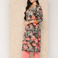 Ahalyaa Women Floral Printed Gotta Patti Crepe Kurta | Swadesiicart