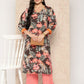 Ahalyaa Women Floral Printed Gotta Patti Crepe Kurta | Swadesiicart