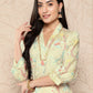 Ahalyaa Women Floral Printed Gotta Patti Crepe Kurta | Swadesiicart