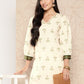 Ahalyaa Women Floral Printed Gotta Patti Crepe Kurta | Swadesiicart