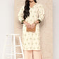 Ahalyaa Women Floral Printed Gotta Patti Crepe Kurta | Swadesiicart