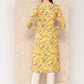 Ahalyaa Women Floral Printed Gotta Patti Crepe Kurta