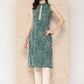Ahalyaa Women Floral Printed Gotta Patti Crepe Kurta | Swadesiicart
