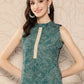 Ahalyaa Women Floral Printed Gotta Patti Crepe Kurta | Swadesiicart