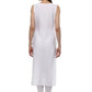 Ahalyaa White & Blue Floral Scarf Cape Attached Straight Kurta | Swadesiicart