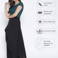 Ahalyaa Women Black & Green Colourblocked A-Line Kurta | Swadesiicart