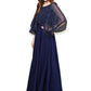 Ahalyaa Women Navy Blue Solid A-Line Layered Beautiful Kurta | Swadesiicart