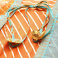 Ahalyaa Women Orange & Gold Ethnic Kurta Dress | Swadesiicart