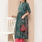 Ahalyaa Women Floral Printed Floral Crepe Kurta | Swadesiicart