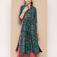 Ahalyaa Women Floral Printed Floral Crepe Kurta | Swadesiicart
