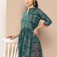 Ahalyaa Women Floral Printed Floral Crepe Kurta | Swadesiicart
