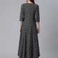 Ahalyaa Crepe Black Printed Kurta | Swadesiicart