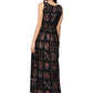 Ahalyaa Black Printed Flare Kurta Dress For Women | Swadesiicart