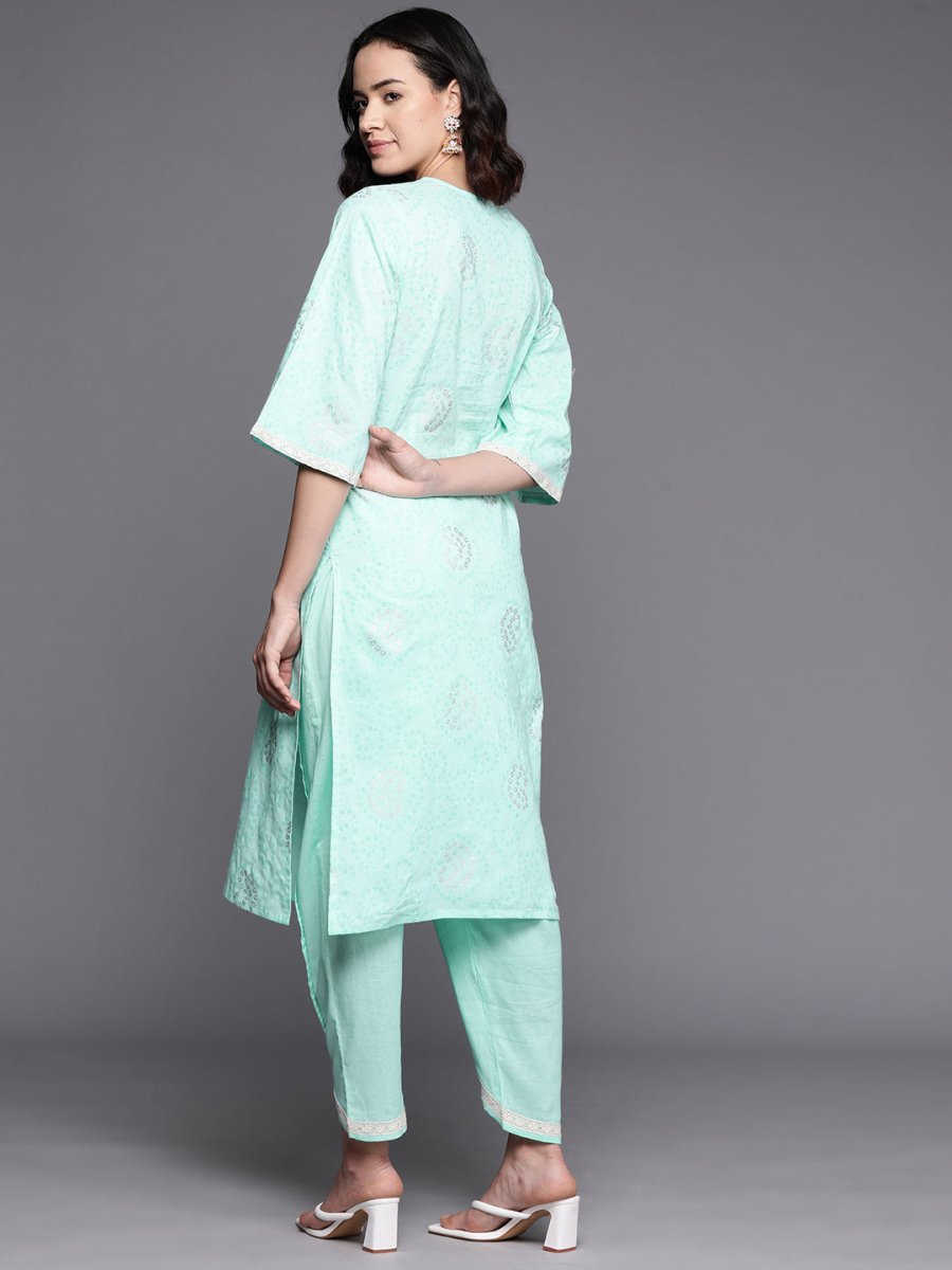 Ahalyaa Bandhani Printed Regular Pure Cotton Kurta With Dhoti Pants | Swadesiicart