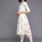 Ahalyaa Floral Printed Regular Pure Cotton Kurta With Dhoti Pants | Swadesiicart