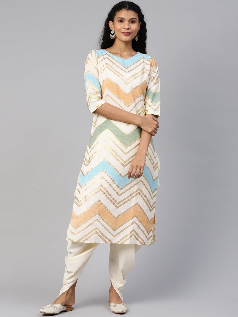 Ahalyaa Women Long And Short Kurta With Pant | Swadesiicart