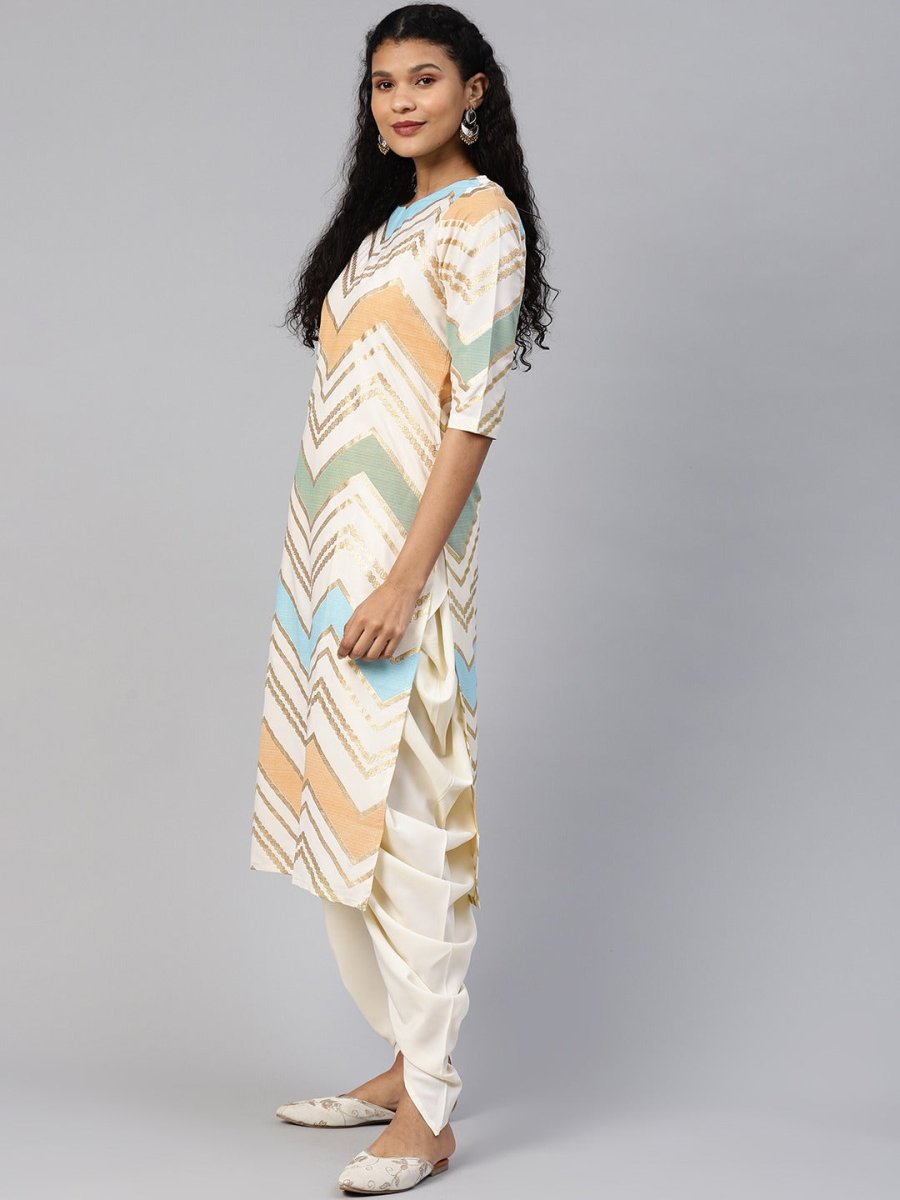 Ahalyaa Women Long And Short Kurta With Pant | Swadesiicart