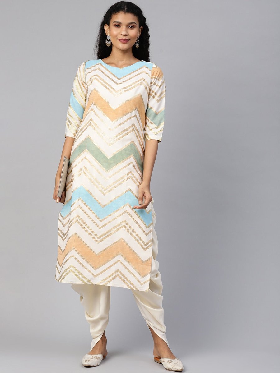 Ahalyaa Women Long And Short Kurta With Pant | Swadesiicart