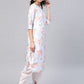 Ahalyaa Women Poly Silk Digital Print Kurta With Dhoti Pant | Swadesiicart