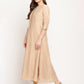 Ahalyaa Beige & Off-White Beautiful Anarkali Kurta with Dupatta | Swadesiicart