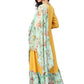 Ahalyaa Mustard Straight Crepe Kurta Set | Swadesiicart
