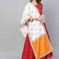 Ahalyaa Red Solid Anarkali Kurta With Dupatta | Swadesiicart