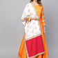 Ahalyaa Solid Pleated Kurta with Dupatta | Swadesiicart