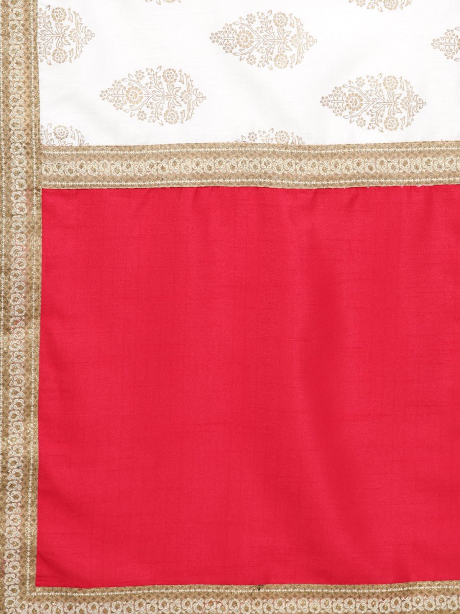 Ahalyaa Solid Pleated Kurta with Dupatta | Swadesiicart