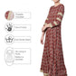 Ahalyaa Women Maroon & Off-White Printed Anarkali Kurta with Beautiful Dupatta | Swadesiicart