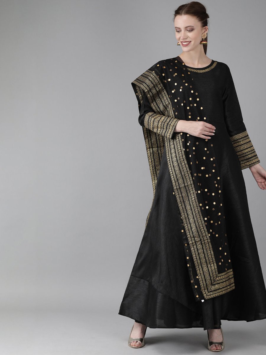 Ahalyaa Women Solid Kurta with Beautiful Dupatta Set | Swadesiicart