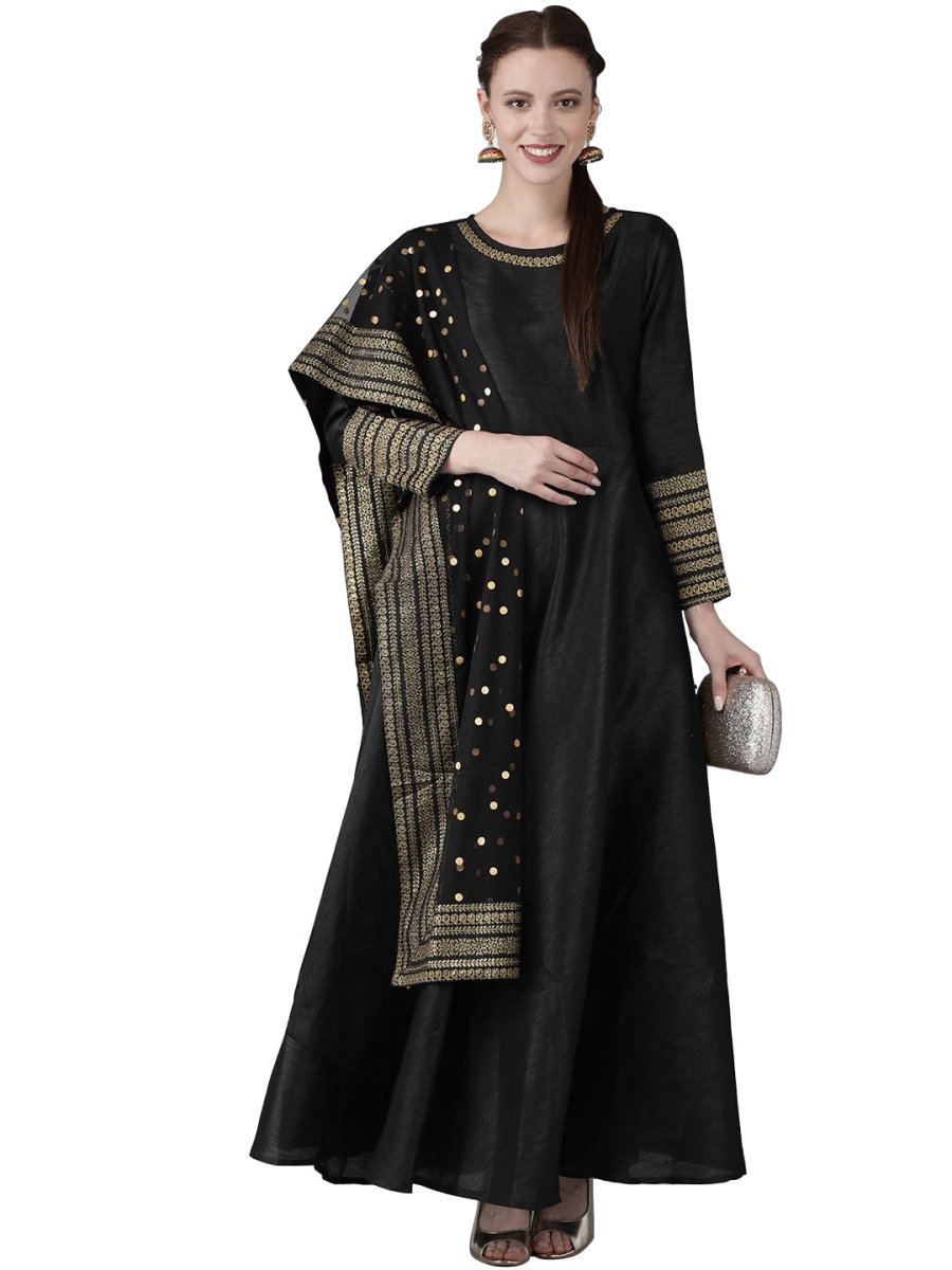 Ahalyaa Women Solid Kurta with Beautiful Dupatta Set | Swadesiicart