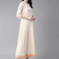 Ahalyaa Cream Kurta with Dupatta Set | Swadesiicart