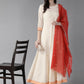 Ahalyaa Cream Kurta with Dupatta Set | Swadesiicart