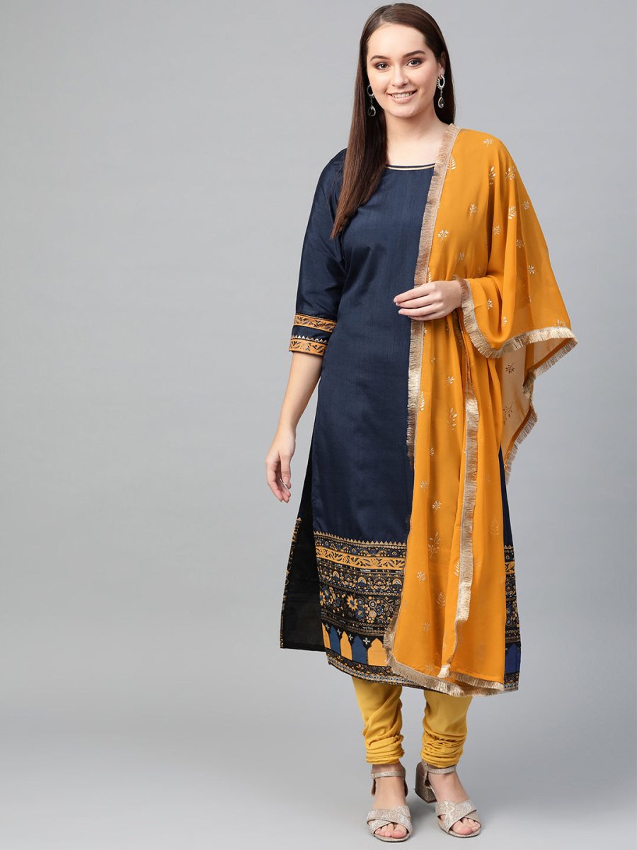 Ahalyaa Women Straight Beautiful Kurta Set | Swadesiicart