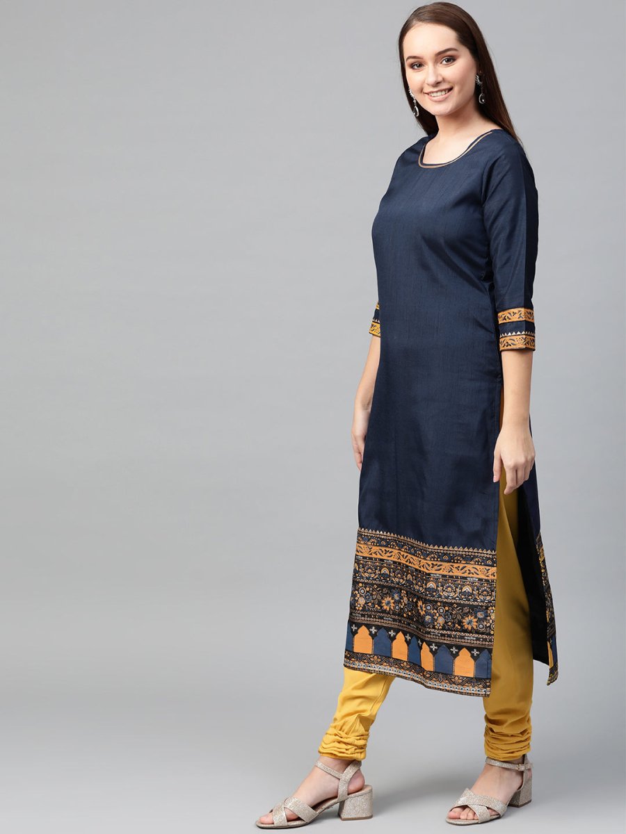 Ahalyaa Women Straight Beautiful Kurta Set | Swadesiicart