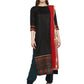 Ahalyaa Women Black & Red Kurta Set | Swadesiicart