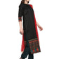 Ahalyaa Women Black & Red Kurta Set | Swadesiicart